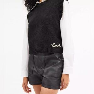 COACH knit sweater vest
